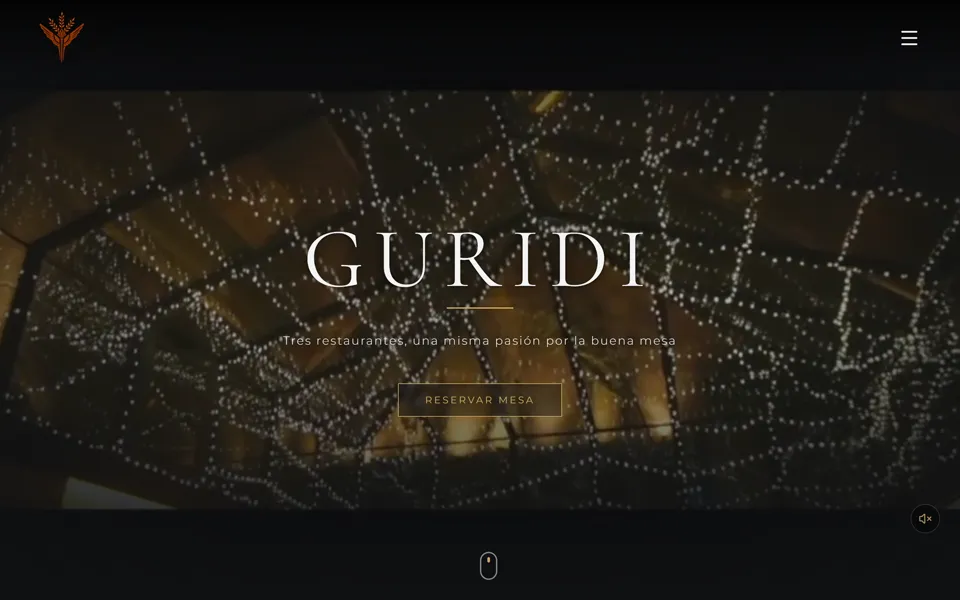 Web de Guridi Plaza, diseñada por Loge Works